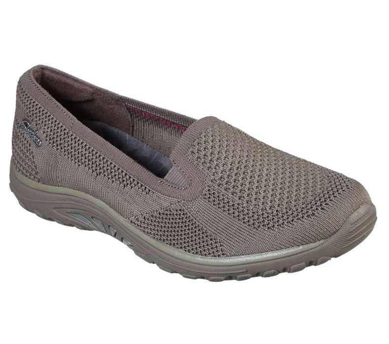 Skechers Relaxed Fit: Reggae Fest - Enjoy - Womens Flats Shoes Dark Grey [AU-XX0736]